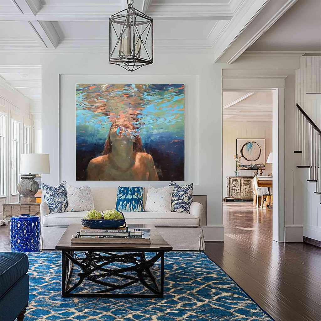 Silent Breath Underwater Figurative Painting