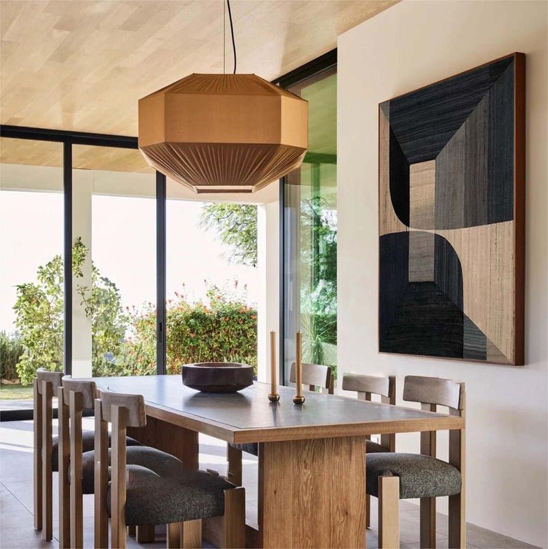 Inner Sanctum: A Sophisticated Geometric Abstract Wall Art for Modern Spaces